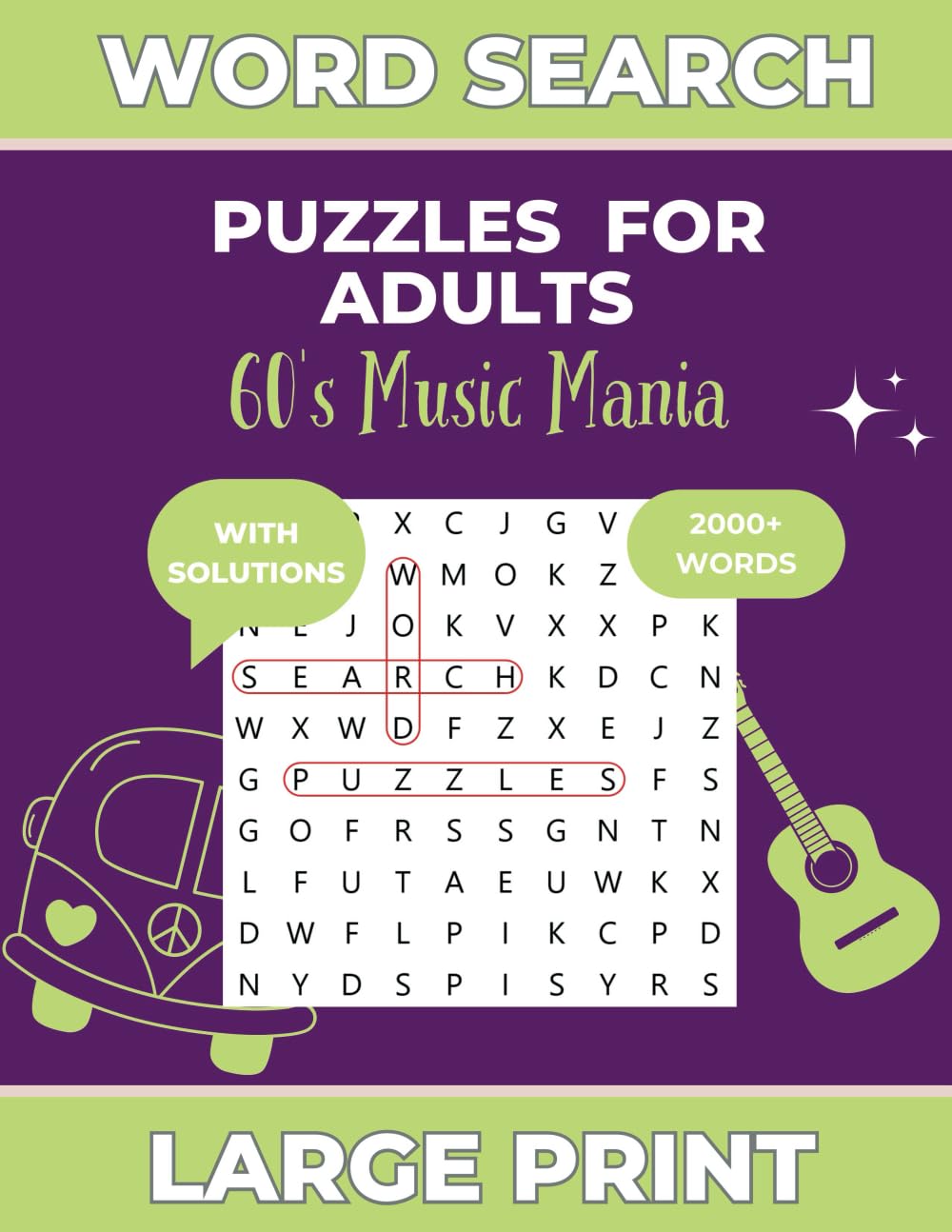 60’s Music Mania Word Search Puzzle Book - Facts And Minds