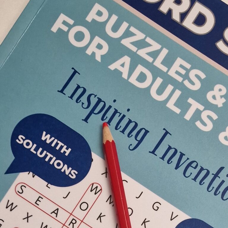 Inspiring Inventions puzzle book with pencil